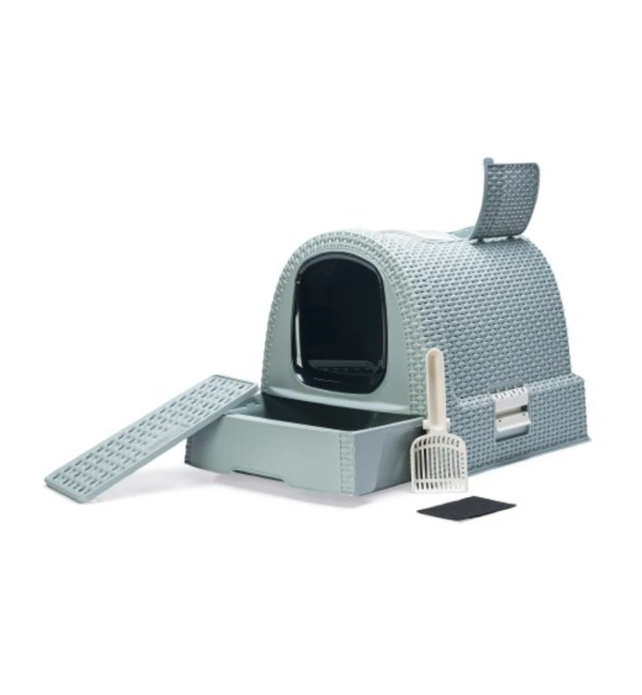 Beeztees Curver Kattenbak Lichtblauw 2 Beeztees Curver Kattenbak Lichtblauw - Afbeelding 2