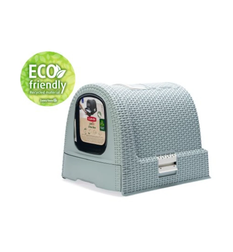 Beeztees Curver Kattenbak Lichtblauw 1 Beeztees Curver Kattenbak Lichtblauw