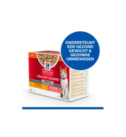 Hill's Science Plan Healthy Cuisine Gesteriliseerde Kat Stoofpotje Kip & Zalm - 4 X 12 X 80 Gram -Dierenwinkel hill s science plan healthy cuisine gesteriliseerde kat stoofpotje kip zalm 4 x 12 x 80 gram 1