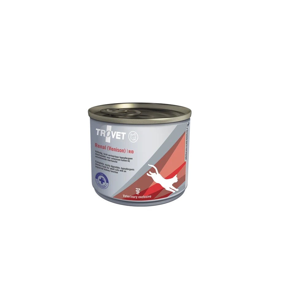 Trovet Renal (Hypoallergenic - Venison) RID Blik - 6 X 200 Gram 1 Trovet Renal (Hypoallergenic - Venison) RID Blik - 6 X 200 Gram